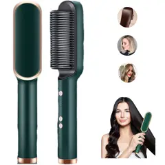 GENERICO - Cepillo Alisador De Pelo Sleek 2 En 1