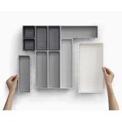 GENERICO - Organizador de Cubiertos de Cocina Plegable Color Gris Nuevo