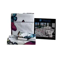MAJESTIC IMPERIAL - Juego De Sabanas Majestic Cama King(2X2), 200 Hilos, Súper Suave