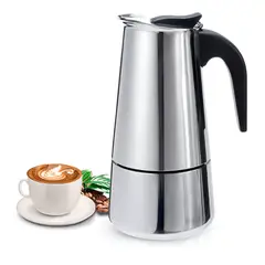 GENERICO - Cafetera Prensa Italiana Café Espresso Acero Quirurgico 6tz