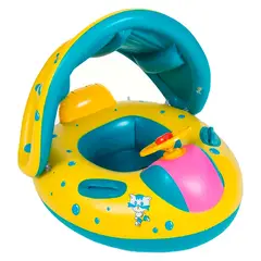 GENERICO - Flotador Bebés Camaleón Techo Sombrilla Piscina Original
