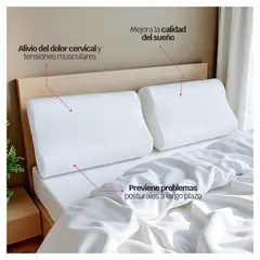 HOGARETO - Almohada Ortopédica Cervical Memory Foam Set x 2