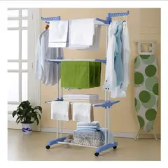 GENERICO - Tendedero Ropa Perchero Plegable Colgador De 3 Niveles Color Blanco