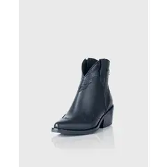 STIVALI - Botin Texano San Antonio Cuero Negro