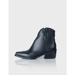 STIVALI - Botin Texano San Antonio Cuero Negro
