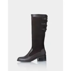 STIVALI - Bota Urbe Cuero y Gamuza Cafe