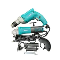 GENERICO - Equipo de Trabajo Taladro Mas Pulidora con Accesorios Incluidos