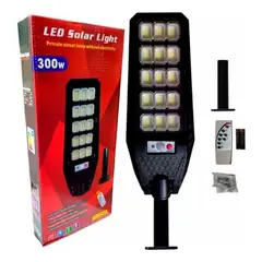 SHUNGA - Lámpara Solar Led 300w Para Exterior Con Control Remoto