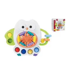 GENERICO - Juguete Buho Sensorial Montessori Para Bebés Blanco