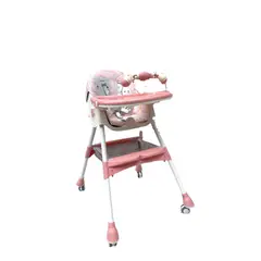 GENERICO - Silla Comedor Multifuncional Plegable Y Reclinable Rosa