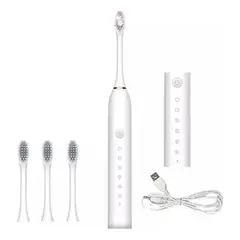 GENERICO - Cepillo Dental Eléctrico IPX7 / 4 Cabezas / 7 Modalidades