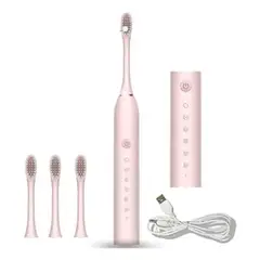 GENERICO - Cepillo Dental Eléctrico IPX7 / 4 Cabezas / 7 Modalidades