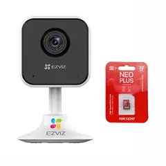 EZVIZ - CÁMARA SEGURIDAD WIFI INALÁMBRICA H1C IP 2MP 1080P + MEMORIA DE 32GB