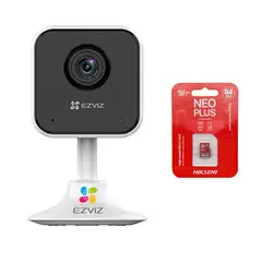 EZVIZ - CÁMARA SEGURIDAD WIFI INALÁMBRICA H1C IP 2MP 1080P + MEMORIA DE 64GB
