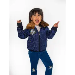 ALMA DE AVIADOR - Chaqueta M2 Infantil Niña Azul Snoopy
