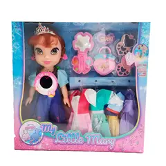 GENERICO - Muñeca Corona Princesa Vestidos Accesorios Juguete