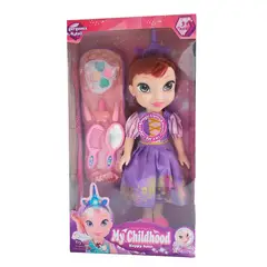 GENERICO - Muñeca Princesa Corona Vestido Accesorios Belleza