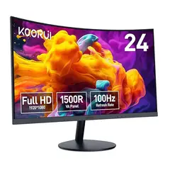 GENERICO - Koorui Monitor Curvo 24 Pulgadas Para Juegos Alta Frecuencia