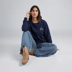 JULIANA SANCHEZ - Buzo Desde casa - Azul