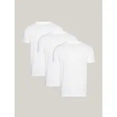 TOMMY HILFIGER - Paquete blanco de 3 Camisetas con logo