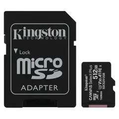 KINGSTON - Tarjeta Microsd 512GB Canvas Select Plus 100mbs