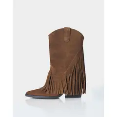 STIVALI - Texana Zahon Gamuza Caramelo