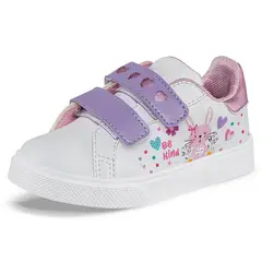 LOS GOMOSOS - Tenis Casuales Reny Blanco-Rosa para Niña