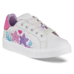 LOS GOMOSOS - Tenis Casuales Haggis Blanco-Fucsia para Niña