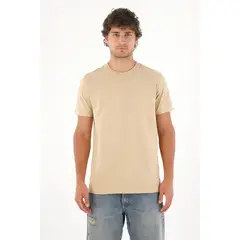 TENNIS - Camiseta en 100% algodón café para hombre