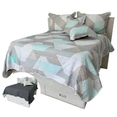MAJESTIC IMPERIAL - Cubrecama (edredón) Para Cama Sencillo (1MT), Majestic 5 Piezas