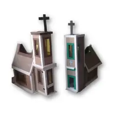 GENERICO - Farol navideño estilo iglesia para cotización