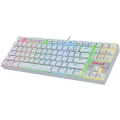 REDRAGON - Teclado gamer Blanco K552 inglés RGB Switch Blue Outemu