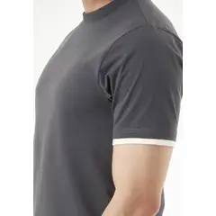 BELIFE - Camiseta manga corta gris para hombre