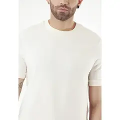 BELIFE - Camiseta manga corta ivory para hombre