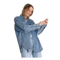 CAT - Chaqueta Mujer OVERSIZED DENIM SHIR Azul