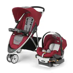 CHICCO - Coche bebe travel System Viaro Cranberry