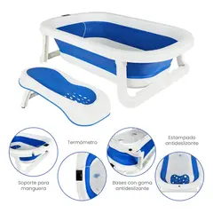 PRIORI - Bañera Bebe Plegable Splash Azul