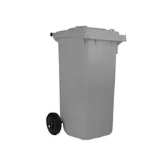 WEBER - Contenedor de basura con Ruedas 120 Litros Gris