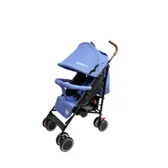 FRAGOLA KIDS - Coche Paseador Bebe Tipo Sombrilla Reclinable Premium Azul