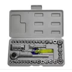 GENERICO - Juego 10 Piezas Copas 10-19 mm Ratchet 3/8