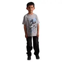 BIGBOYS - Camiseta Inosuke Espadas Gris Niño