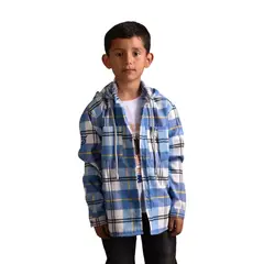 BIGBOYS - Camisa Leñador Azulamarillo Niño