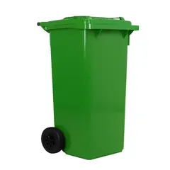 GENERICO - Contenedor de basura Weber con Ruedas 180 Litros Verde