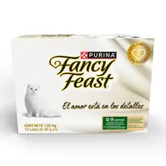 FANCY FEAST - Alimento Húmedo para Gato Sabores Surtidos 12U