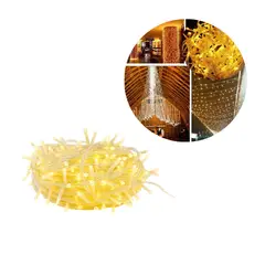 ADQUIERELO YA - Extensión Luz LED Lineal Cálida 200 Luces 14 Metros Cable Transp