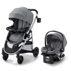 GRACO - Coche bebe travel System 3 en 1 Gris Modes Pramette