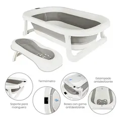 PRIORI - Bañera Bebe Plegable Splash Gris