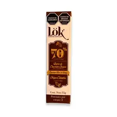 LOK FOODS - Barra Chocolate Lök 70% cacao de 35g