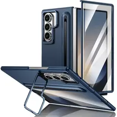 GENERICO - Cover Premium Resistente Soporte Compatible Samsung Z Fold 7 Azul
