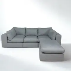 GENERICO - SALA MODULAR ARMONIA EN TELA ANTIFLUIDOS Y PET FRIENDLY
